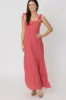 Sleeveless Shoulder Tie Maxi Dress sold by U-NI-TY