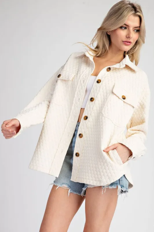 Textured Button Down Jacket sold by U-NI-TY