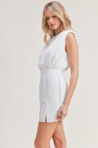 Sleeveless Mini Dress With Open Back Details sold by U-NI-TY