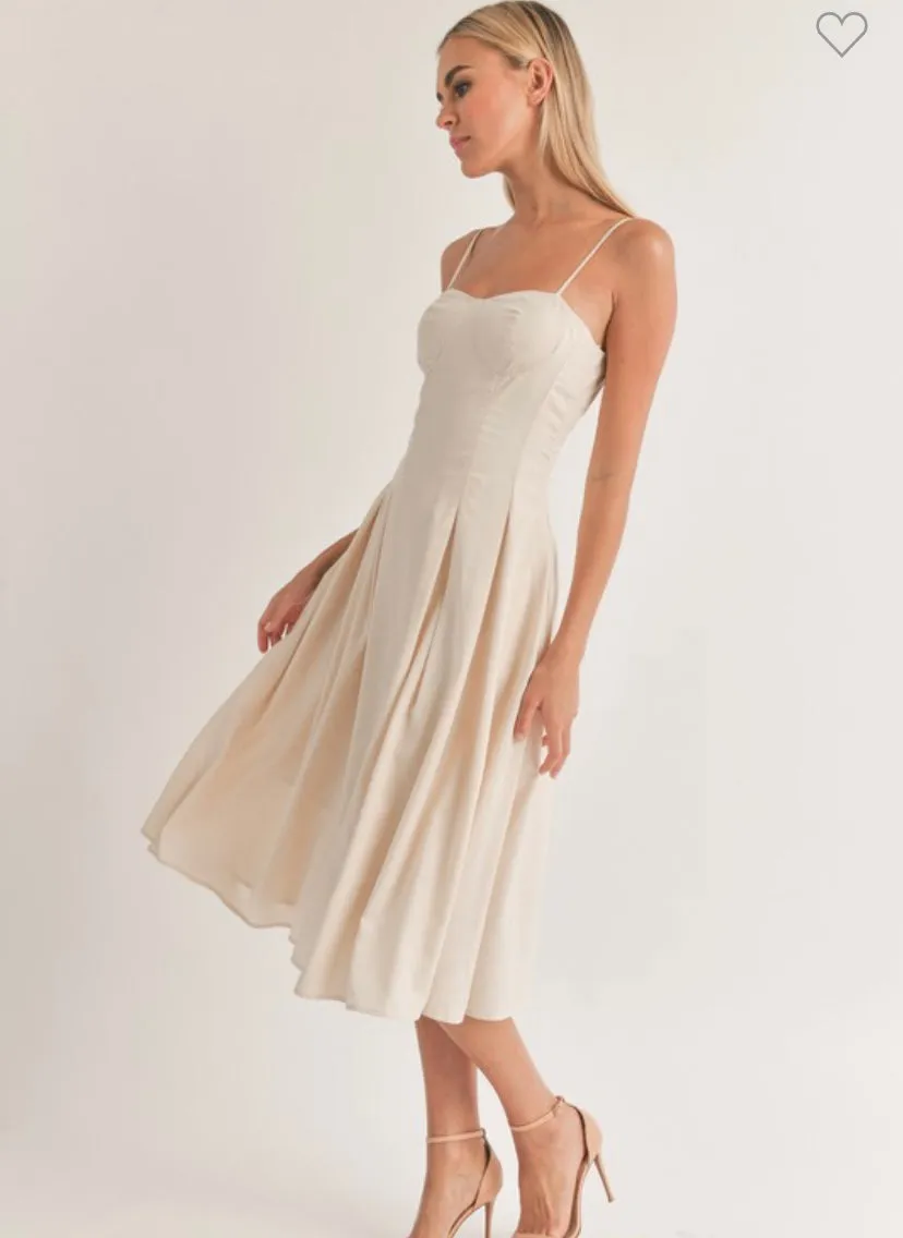 Sweetheart Neckline Flared Dress sold by U-NI-TY