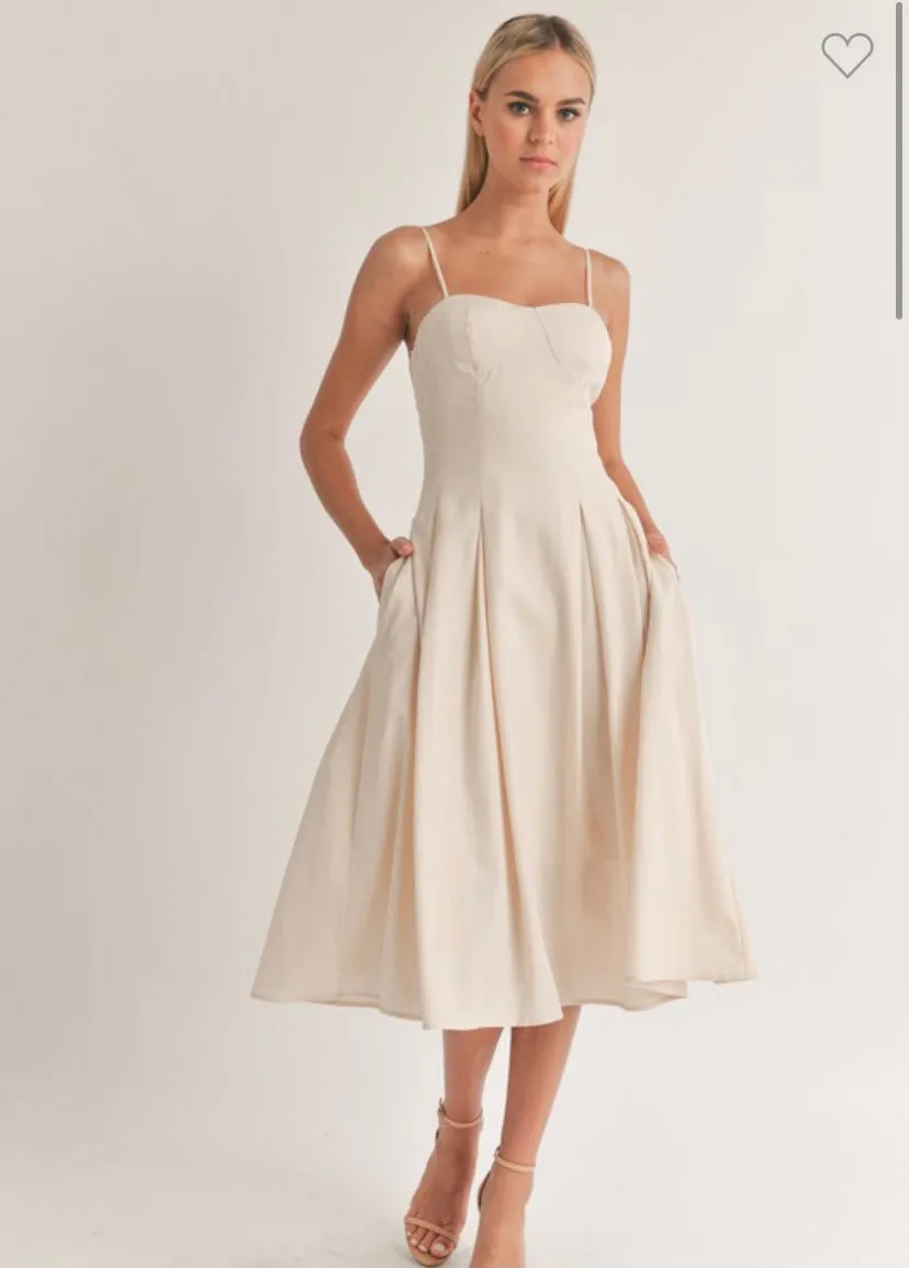 Sweetheart Neckline Flared Dress sold by U-NI-TY product image thumbnail 4