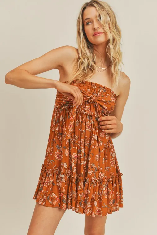 Strapless Smocked Mini Dress sold by U-NI-TY