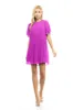 Short Sleeve Pleated Mini Dress - multiple colours sold by U-NI-TY