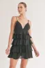Chiffon Tier Ruffled Mini Dress sold by U-NI-TY