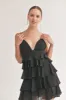 Chiffon Tier Ruffled Mini Dress sold by U-NI-TY