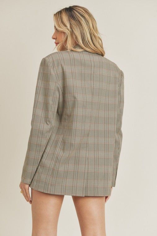 Oversized Plaid Blazer sold by U-NI-TY product image thumbnail 3