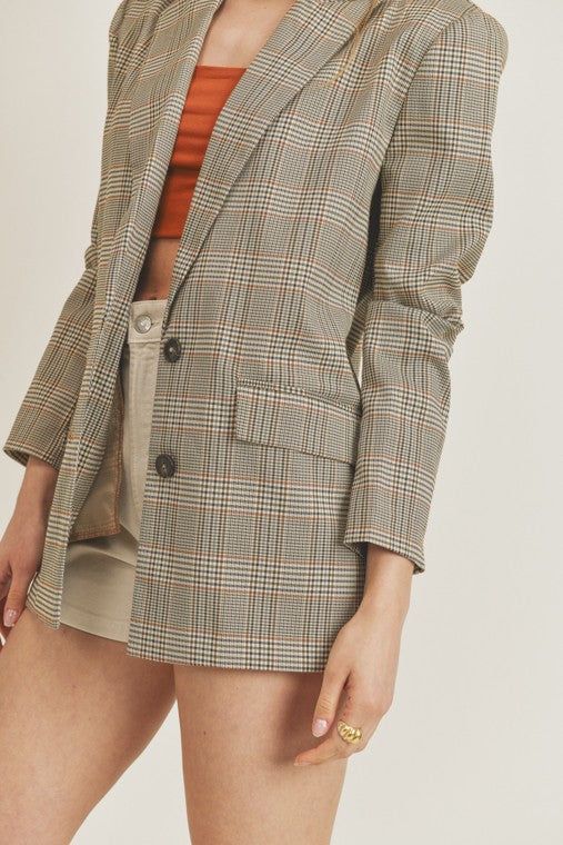 Oversized Plaid Blazer sold by U-NI-TY product image thumbnail 2