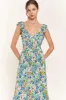 Blue Flower Midi Dress sold by U-NI-TY