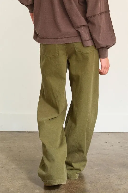 Elastic High Waist Wide Leg Pants sold by U-NI-TY product image thumbnail 2