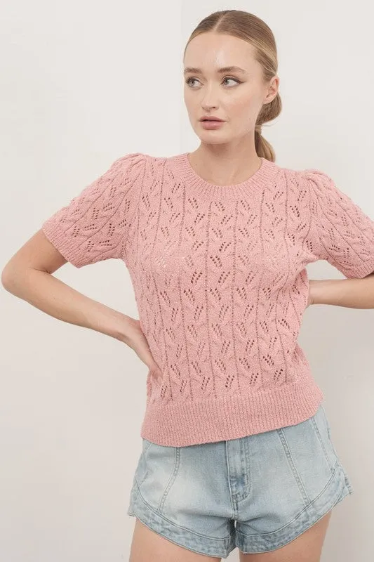 Raina Pointelle Knit Sweater sold by U-NI-TY product image thumbnail 2