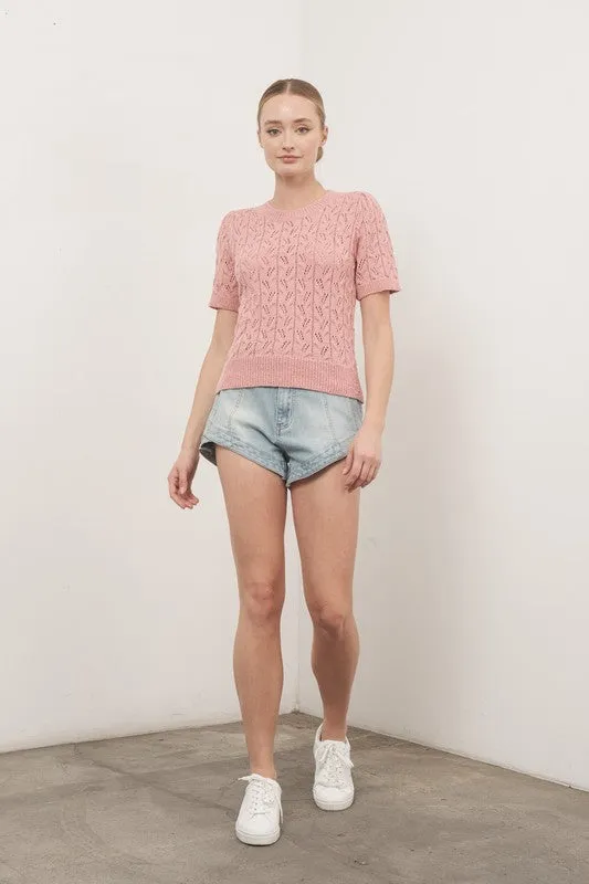 Raina Pointelle Knit Sweater sold by U-NI-TY product image thumbnail 4