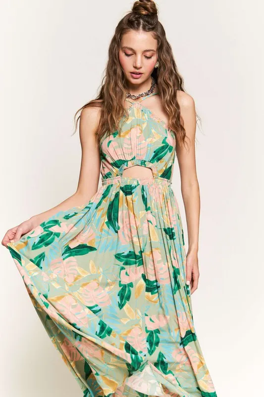 Sage Floral Maxi Dress sold by U-NI-TY product image thumbnail 3