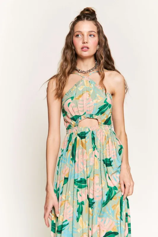 Sage Floral Maxi Dress sold by U-NI-TY product image thumbnail 4
