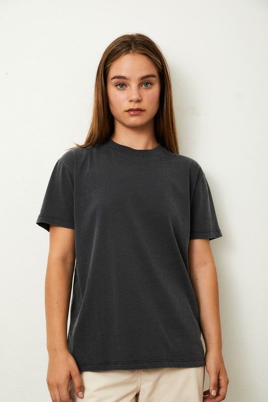 Soft Basic Round Neck Cotton T-shirts sold by U-NI-TY product image thumbnail 3
