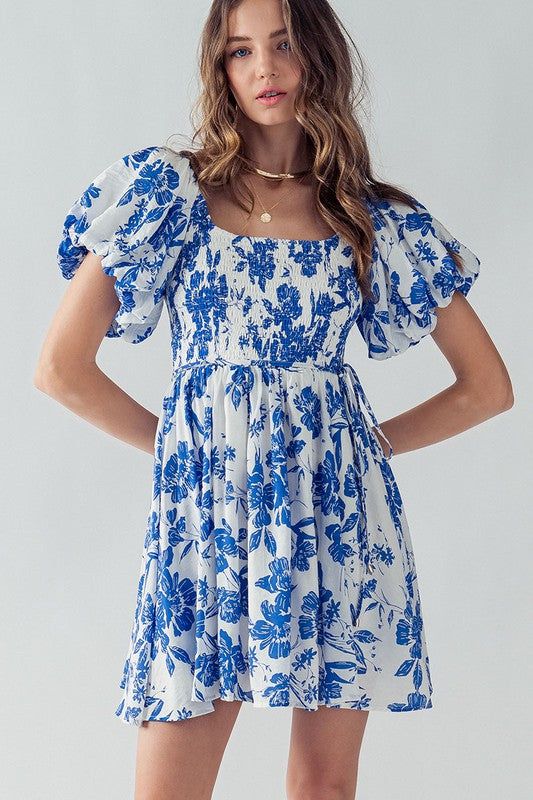 Elsie Blooming Puff Sleeve Dress sold by U-NI-TY