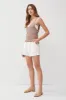 Crochet V Neck Pointelle Knit Tank sold by U-NI-TY
