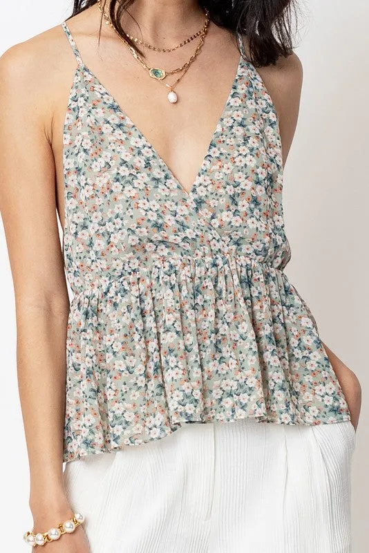 Sleeveless Floral Print Ruffled Top sold by U-NI-TY product image thumbnail 5