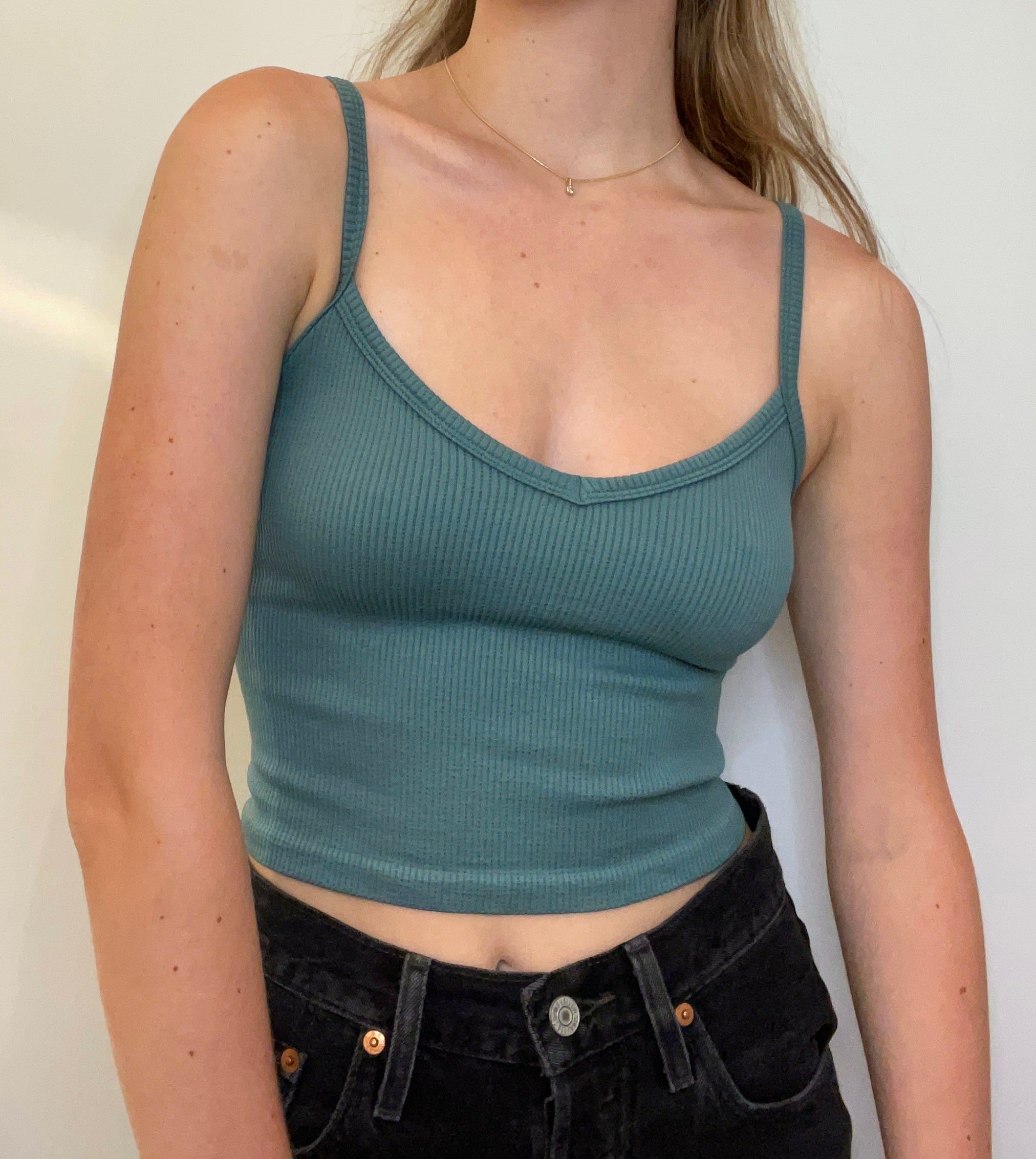 V Neck Thick Rib Cami sold by U-NI-TY