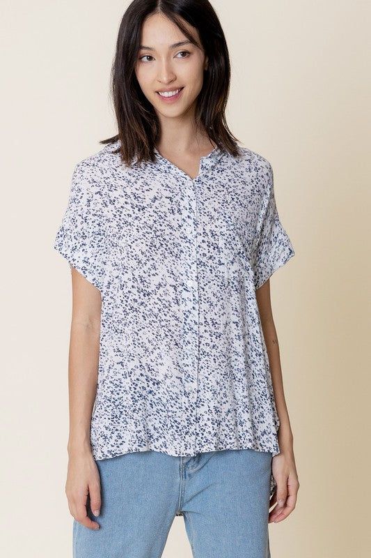 Printed Short Sleeve Button Down Shirt sold by U-NI-TY product image thumbnail 2