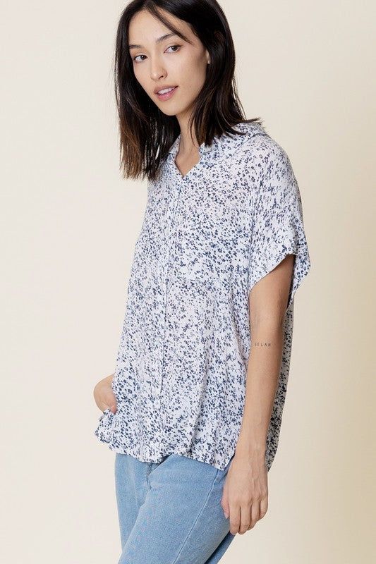 Printed Short Sleeve Button Down Shirt sold by U-NI-TY product image thumbnail 3