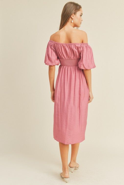 Puff Sleeve Midi Dress sold by U-NI-TY product image thumbnail 5