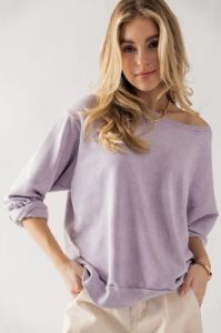 Vintage Washed Crew Neck French Terry Sweatshirt sold by U-NI-TY