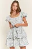 Short Puff Sleeved Dress sold by U-NI-TY
