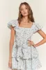 Short Puff Sleeved Dress sold by U-NI-TY