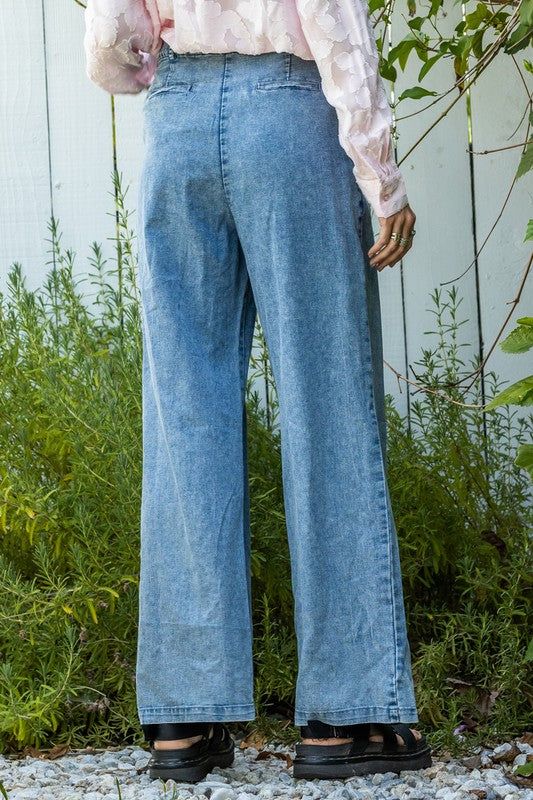 Wide Leg Denim Trousers sold by U-NI-TY product image thumbnail 5