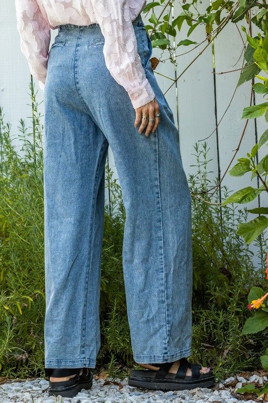 Wide Leg Denim Trousers sold by U-NI-TY product image thumbnail 4