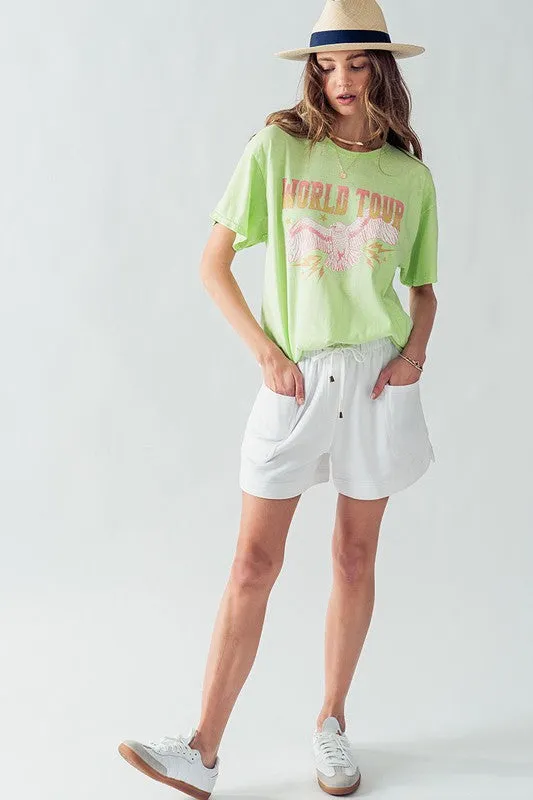 Soft Patch Pocket Drawstring Shorts sold by U-NI-TY product image thumbnail 3