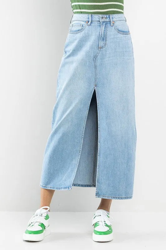 Maxi Skirt with Front Slit sold by U-NI-TY