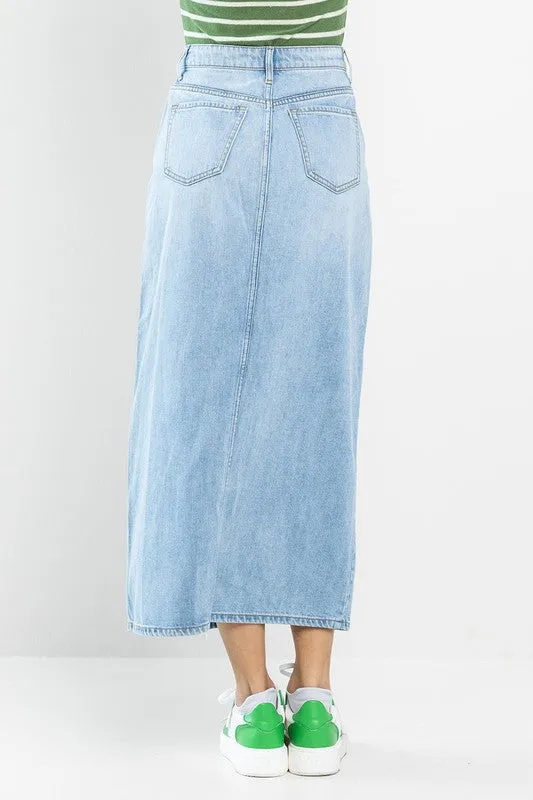 Maxi Skirt with Front Slit sold by U-NI-TY product image thumbnail 3