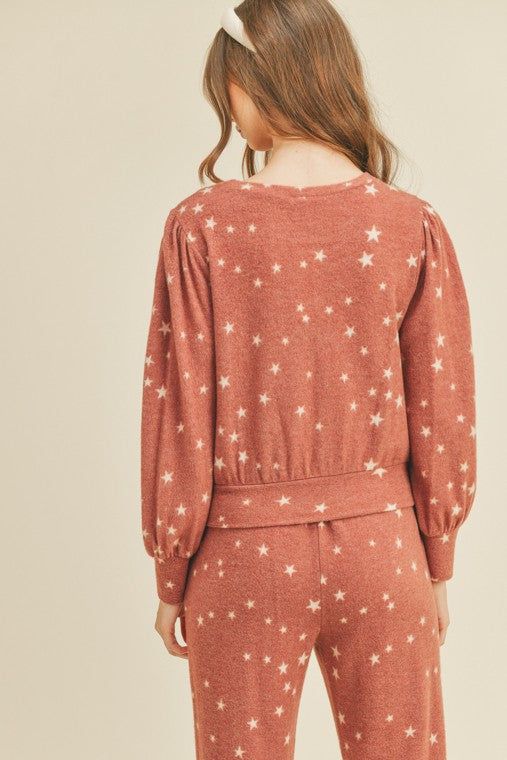 Star Print Crewneck Sweater sold by U-NI-TY product image thumbnail 4