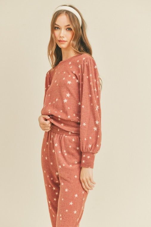 Star Print Crewneck Sweater sold by U-NI-TY product image thumbnail 2