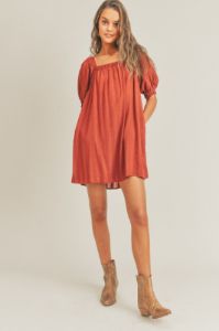 Square Neck Mini Dress sold by U-NI-TY