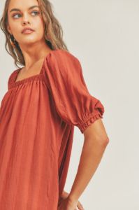 Square Neck Mini Dress sold by U-NI-TY