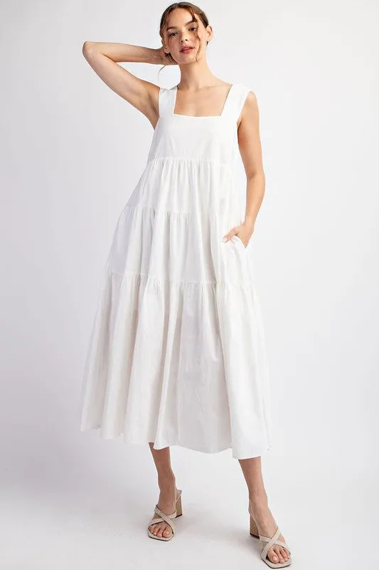 Sleeveless Tiered Midi Dress sold by U-NI-TY