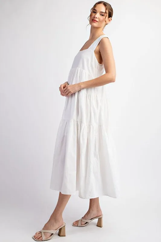 Sleeveless Tiered Midi Dress sold by U-NI-TY product image thumbnail 3