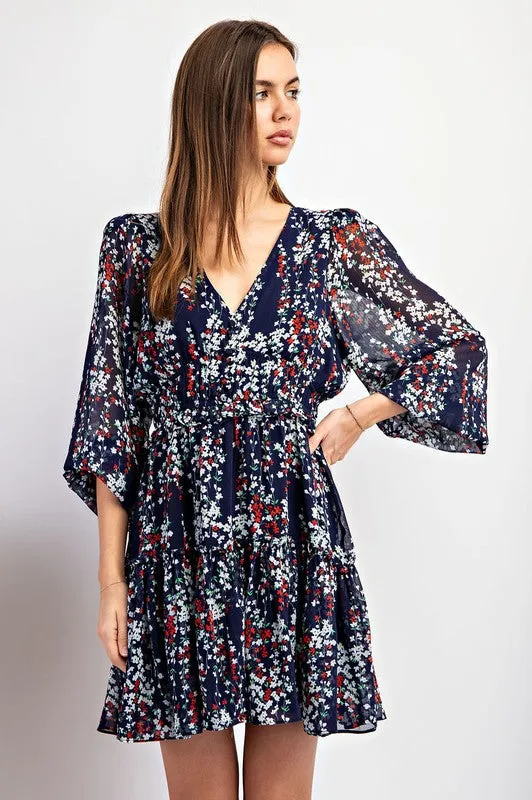 Floral Printed Mini Dress sold by U-NI-TY product image thumbnail 2