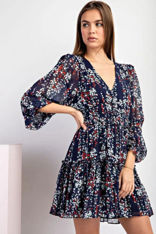 Floral Printed Mini Dress sold by U-NI-TY