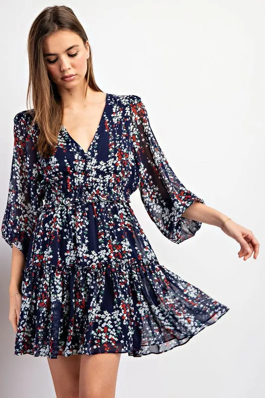 Floral Printed Mini Dress sold by U-NI-TY product image thumbnail 3