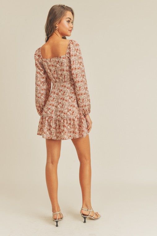 Floral Surplice Wrap Dress sold by U-NI-TY product image thumbnail 5