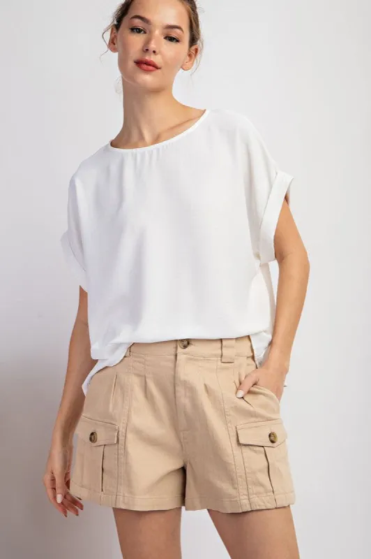 Solid Short Sleeve Top sold by U-NI-TY