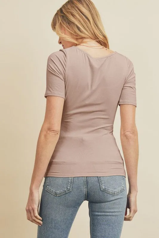 Square Neck Short Sleeve Tee sold by U-NI-TY product image thumbnail 2