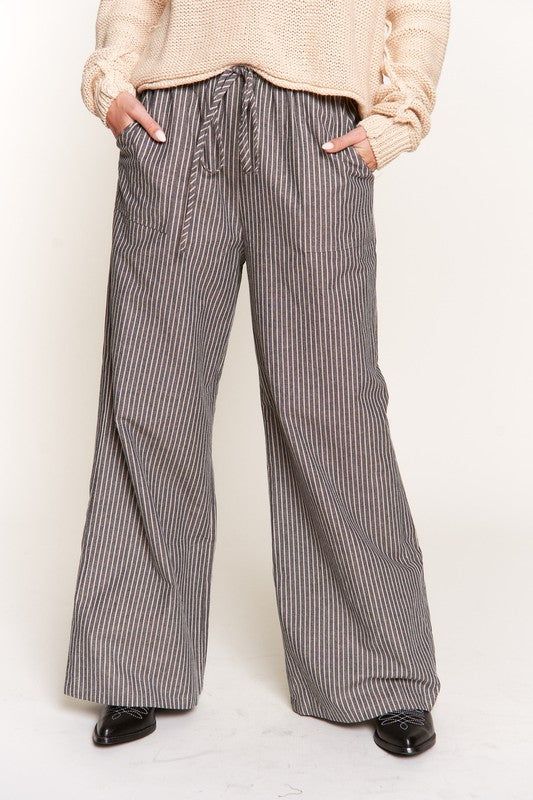 Charcoal Stripe Pants sold by U-NI-TY