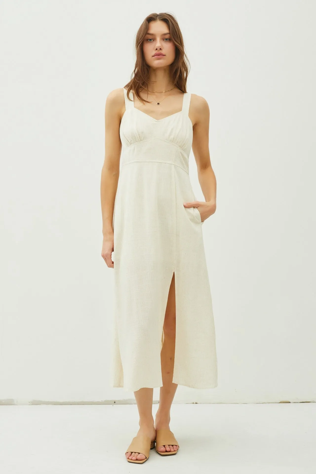 Bustier Slit Midi Dress sold by U-NI-TY product image thumbnail 2