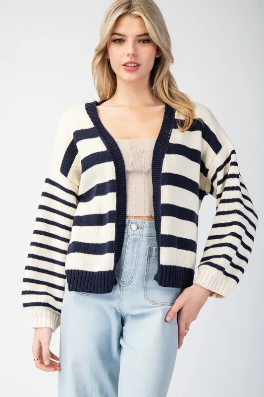 Striped Cropped Cardigan sold by U-NI-TY product image thumbnail 3