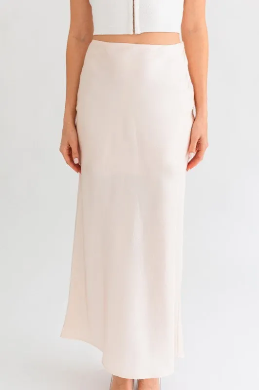 Textured Satin Maxi Skirt sold by U-NI-TY
