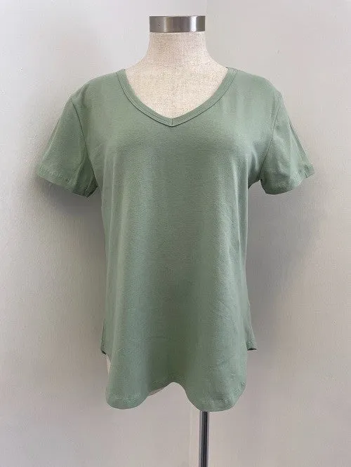 Short Sleeve V Neck Top sold by U-NI-TY product image thumbnail 3
